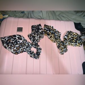 Cheetah scrunchies